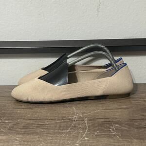 Rothy’s The Flat Women’s Casual Comfort Shoes Size 10.5 Beige